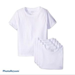 Fruit of Loom Boys M 5 Pack White T-shirts Crew